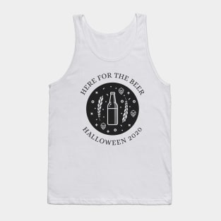Here For The Beer Funny Halloween Design Light Version Tank Top